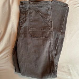 Cropped Abercrombie & Fitch gray jeans